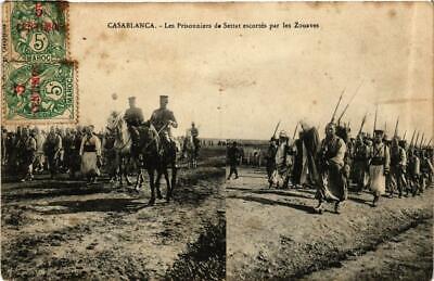 CPA ak casablanca prisoners of settat escorted morocco (689778)