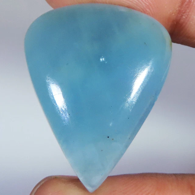 37.15 CT Natural Santa Maria Aquamarine Pear Shape Gemstone 24x30x7 mm mr_811