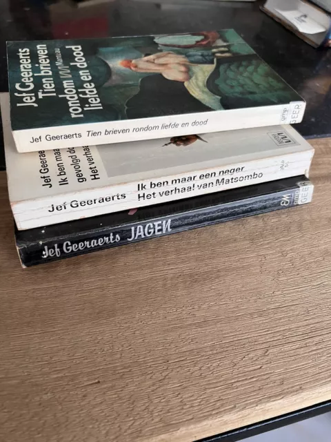 3 boeken Jef Geeraerts: Tien brieven rondom liefde en dood / Jagen / Ik ben maar