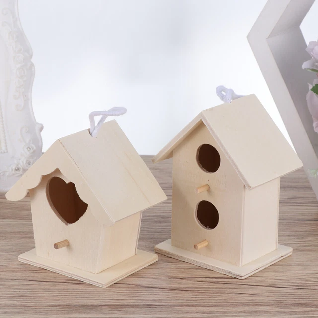 Cajas colgantes para pajareros al aire libre adornos para pájaros 5 piezas