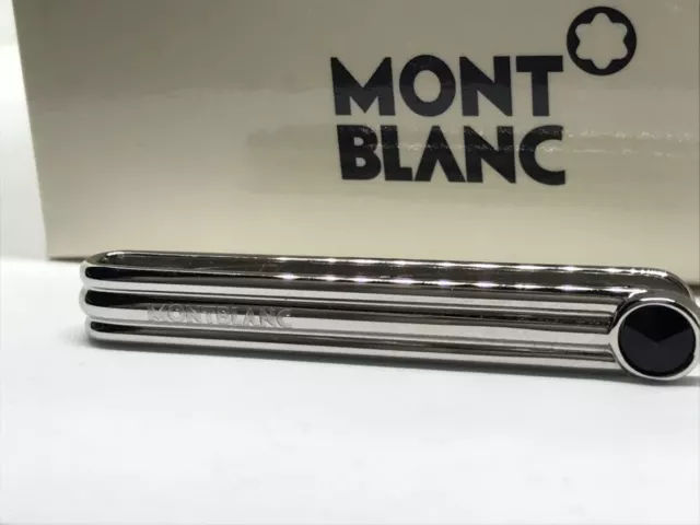 MONTBLANC ONYX STRIPED Tie Pin With Box Clip Bar $357.99 - PicClick
