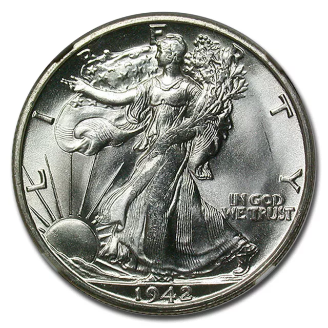 1942-S Walking Liberty Half Dollar MS-65 NGC