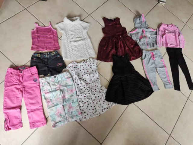 Gros Lot de vêtements fille 4 ans ORCHESTRA robes pantalons hauts survet