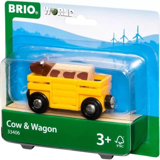 Spielwaren-42509353 BRIO Tierwagen mit Kuh NEU OVP