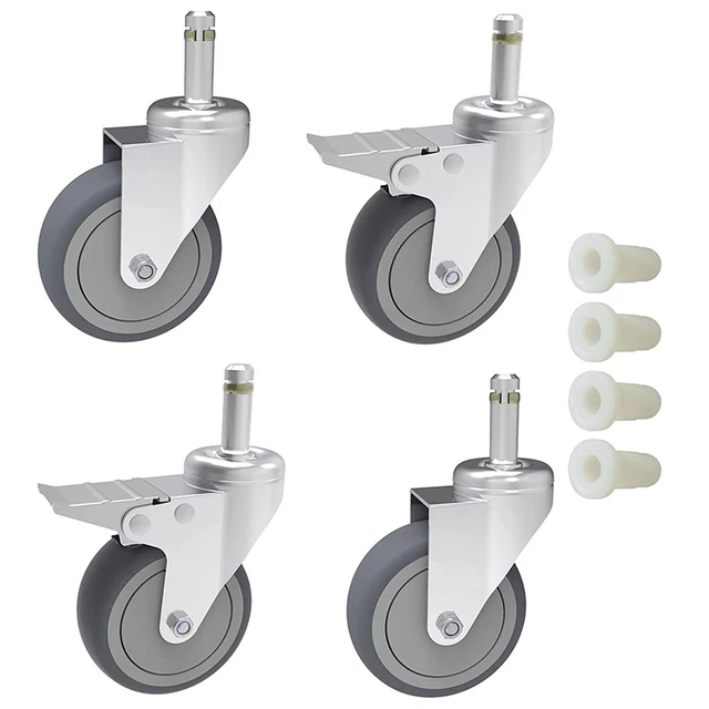 Roues de roulette TPR non destructives remplacement parfait pour seaux de vadrou