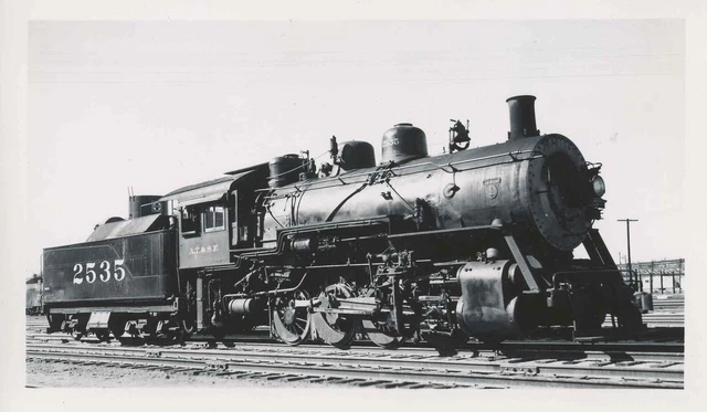 7E419 RP 1940s?/1950s? AT&SF SANTA FE RAILROAD ENGINE #2535 NEWTON KS