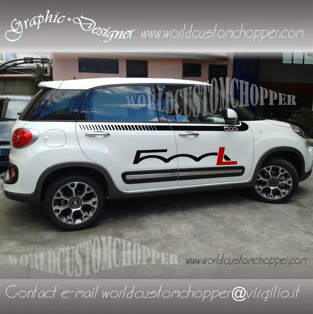Adesivi Fiat 500 Abarth Decal Carbonlook Sportello Carburante Cover - Foto 8