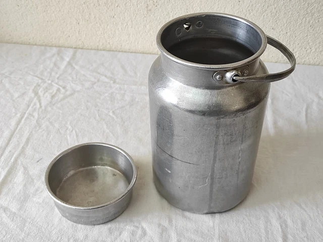 Pot à Lait En Aluminium Vintage - Occasion, Bon état, Sans Marque