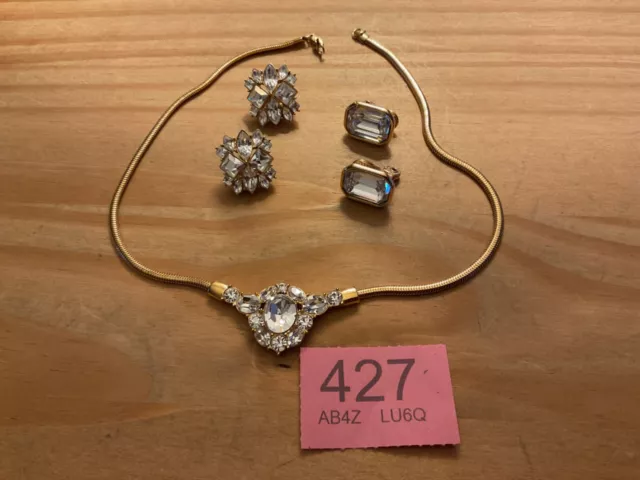 Vintage Monet Necklace & Earrings set (427)
