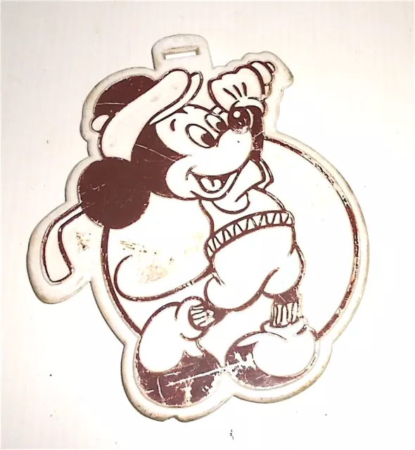 MICKEY MOUSE MICKEY 70s Walt Disney World Golf Studio Badge Tag Plaque ...