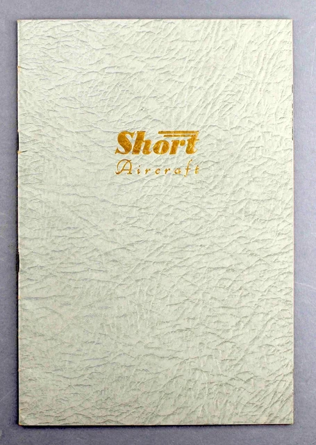Short Manufacturers Brochure Flying Boats Solent Sandringham Sealand Sturgeon