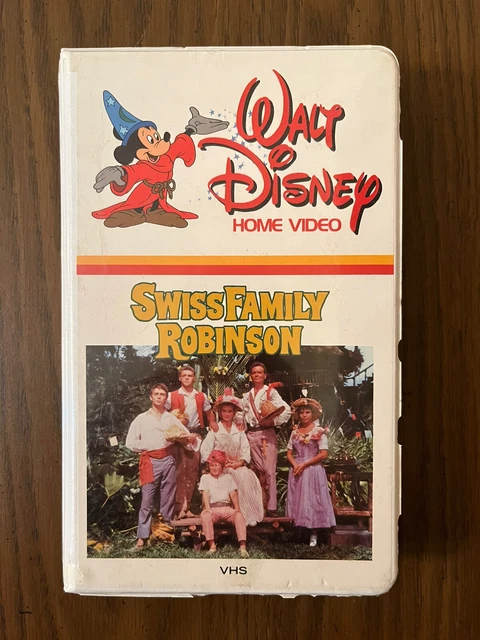 VHS WALT DISNEY Home Video Swiss Family Robinson John Mills Vintage ...