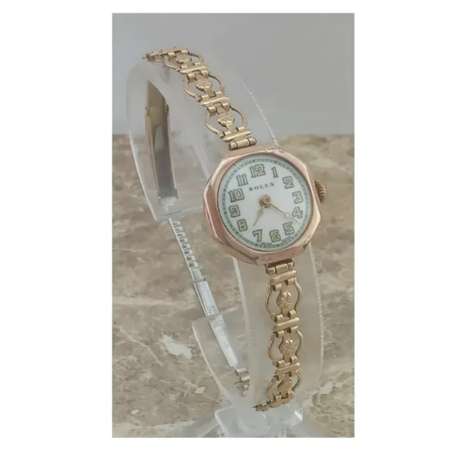 Vintage Mint 9k Gold Ladies Rolex Prima 15 Jewel Bracelet Wrist Watch 1953 Vintage Mint 9k Gold Ladies Rolex Prima 15 Jewel Bracelet Wrist Watch 1953