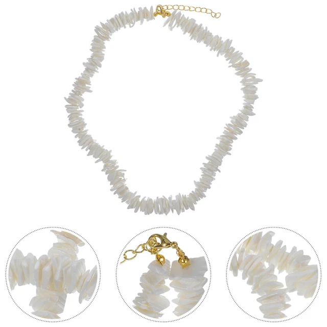 Collana Girocollo In Conchiglie Naturali - 4 Pezzi, Stile Bohémien, Regolabile, Regalo Spiaggia Per Donna