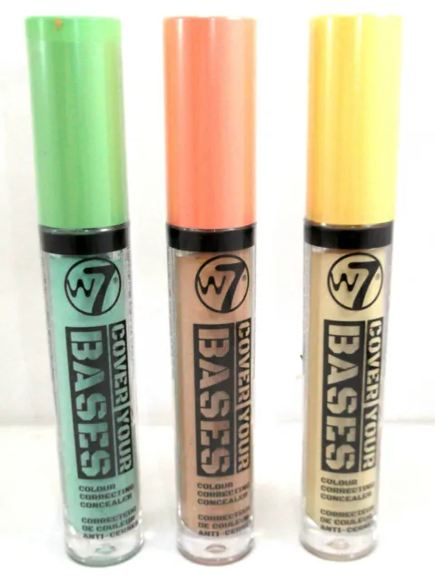 W7 COVER YOUR BASES colour correcting concealer choose a shade