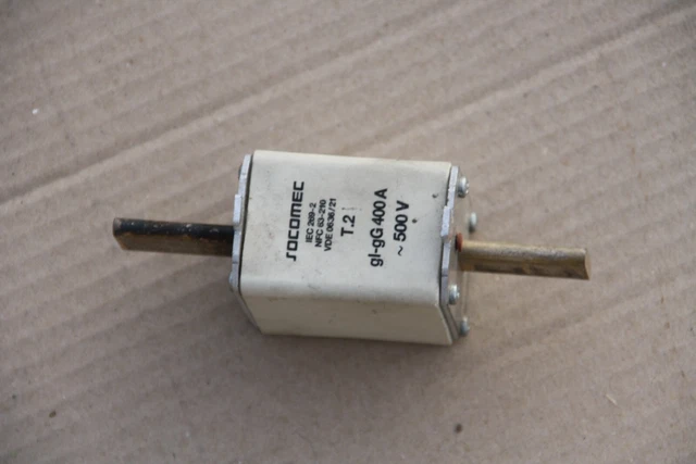 1 fusible électrique à couteau T2 SOCOMEC 400A 500 V Référence 68720500 / FUSE