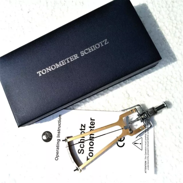 Schiotz Tonometer With 3 Weight And Plunger Stainless Steel For IOP With Manual 3