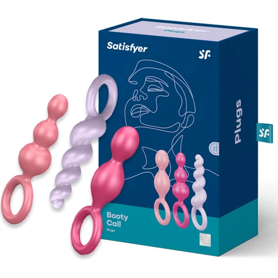 Satisfyer Pack 3 Plugs Silicona Tri Color