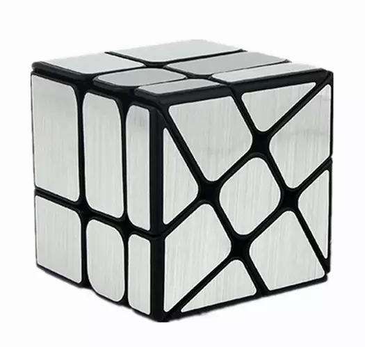 Moyu Cubing Classroom Windmill Windmirror Magic Cube Brushed Silver Puzzle