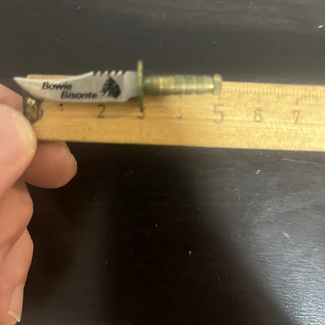 Miniatura Di Alta Qualità Made In Italy Marca Indiana “Bowie Bisonte” Vintage