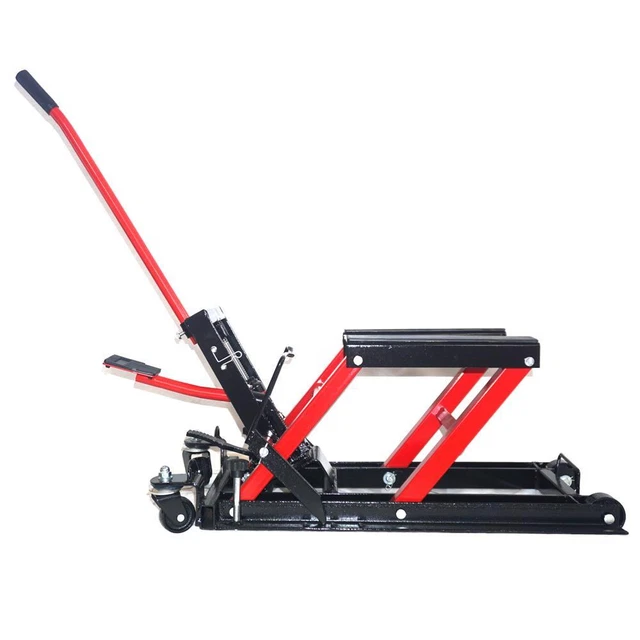 Pro Motorcycle  Jack Lift Stand Quad Dirt Street Bike Hoist 1500 Lbs Red
