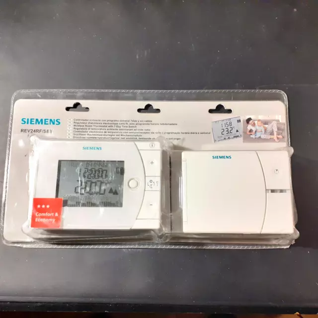 Thermostat D'Ambiance Programmable Sans Fil SIEMENS REV24RF/SET-XA - Neuf