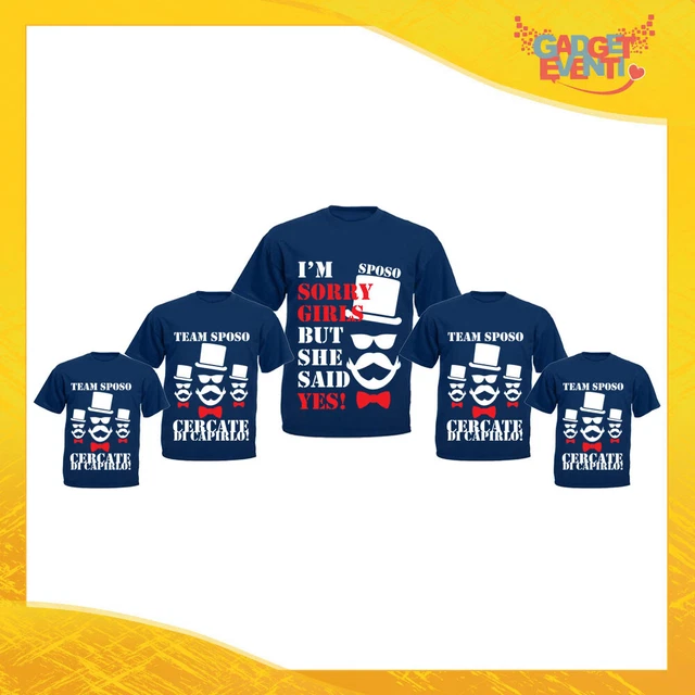 Magliette T-Shirt Addio al Celibato Divertenti Amici Team Sposo Festa Maglia