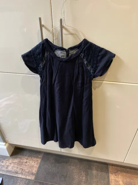 Girls Navy Dress Age 10 Burberry Excellent Condition