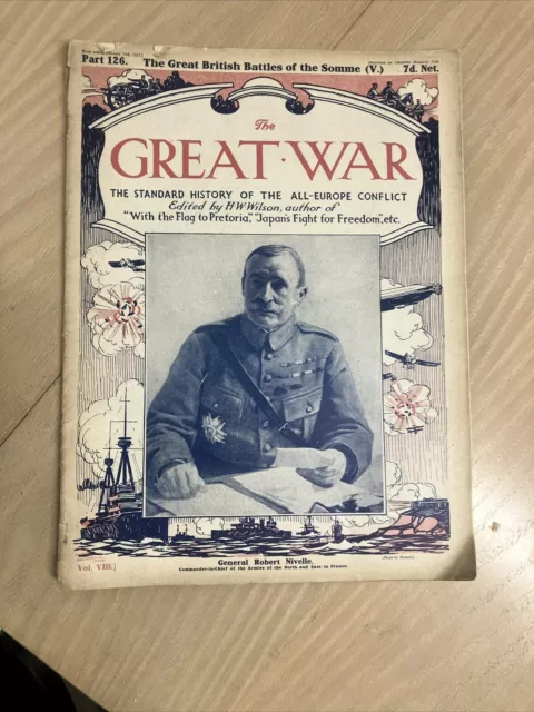 The Great War Magazine Part 126 Jan 1917 WW1 Joseph Pennell Illustrated