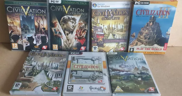Job Lot - Sid Meier's Civilization Bundle - As Shown - Pc Games