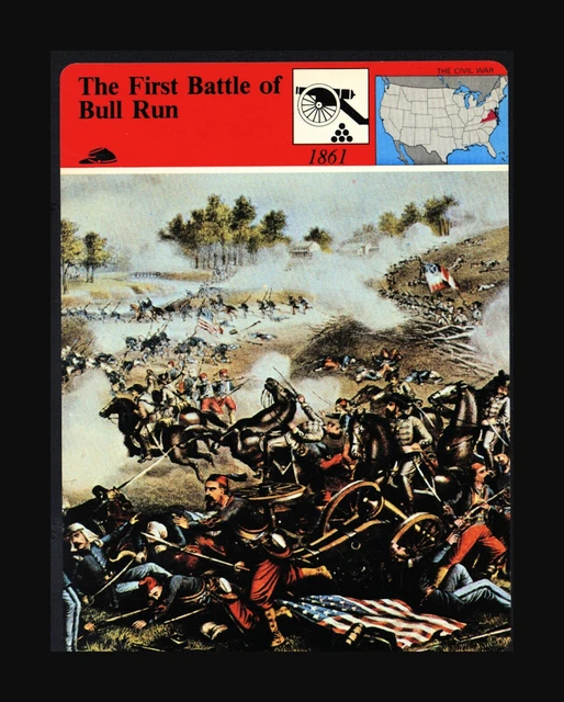 1979 Panarizon "The First Battle of Bull Run" Civil War Story of America Card