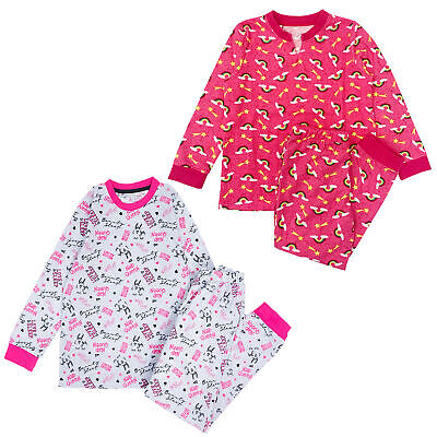Girls Pyjamas Fleece 1 Pack Cosy Supersoft Nightwear Unicorn Pjs 2 Yrs-13 Yrs