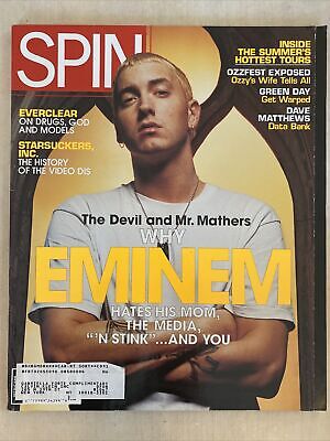 Spin Magazine Aug 2000 EMINEM Everclear Ozzfest Green Day Dave Matthews Like New