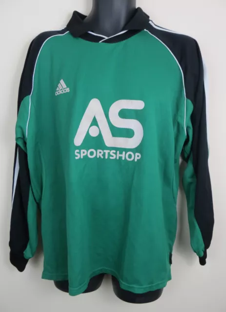 Vtg Adidas 90s Football Shirt Retro Soccer Jersey Long Sleeve Maglia Trikot XL