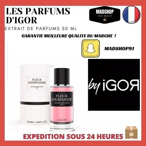 LES PARFUMS D'iGOR FLEUR GOURMANDE 50ML EXTRAIT DE PARFUMS AVEC BOITE