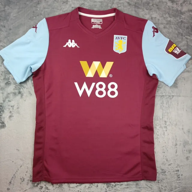 Aston Villa 2019/2020 Home Football Shirt Kappa Jersey Size Xl Extra Large Adult