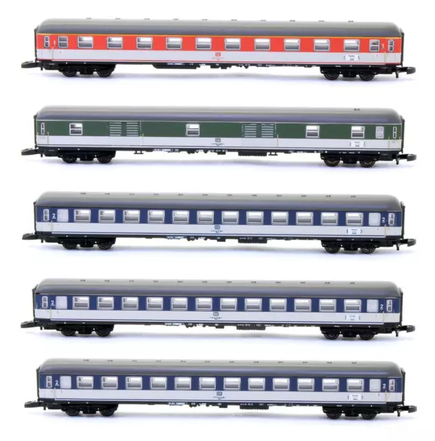 Marklin 'Z' Gauge 87401 'Express' Set Of 5 Db Passenger Coaches