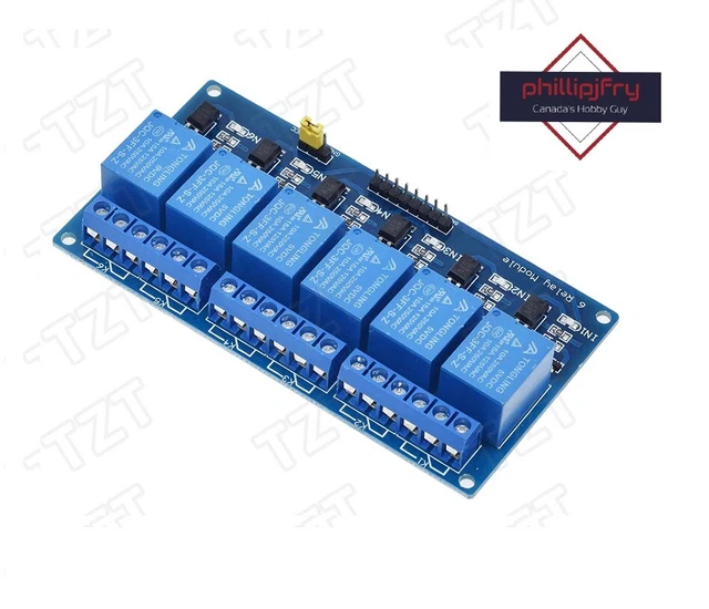 6 CHANNEL 5V Relay Board Module Optocoupler LED for Arduino $8.87 ...