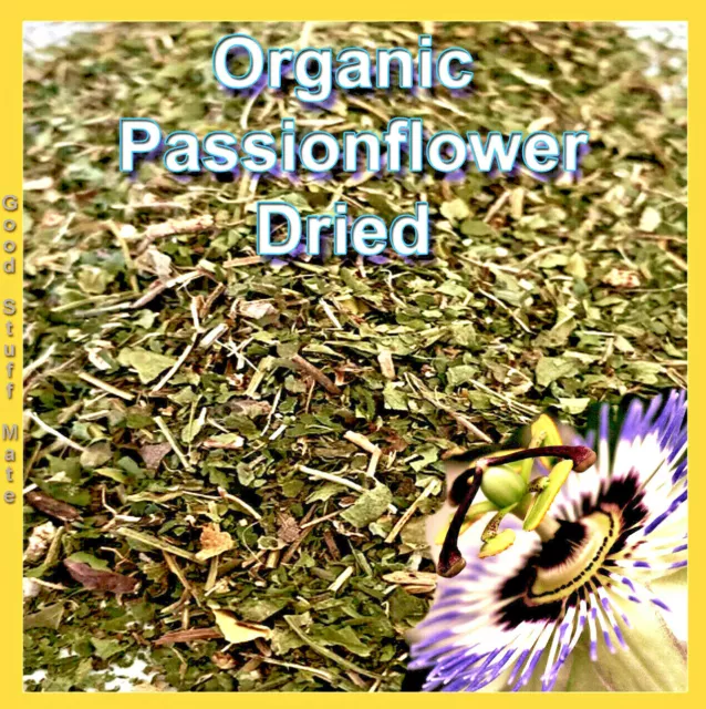 ORGANIC Dried PASSIONFLOWER HERB Tea Passiflora incarnata Passion Flower Premium 2