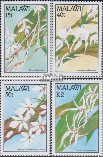 Malawi 557-560 (complete issue) unmounted mint / never hinged 1990 Orchids