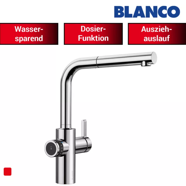 Küchenarmatur Blanco Evol-S Volume Chrom 525210 HD Wasserhahn Schlauchbrause