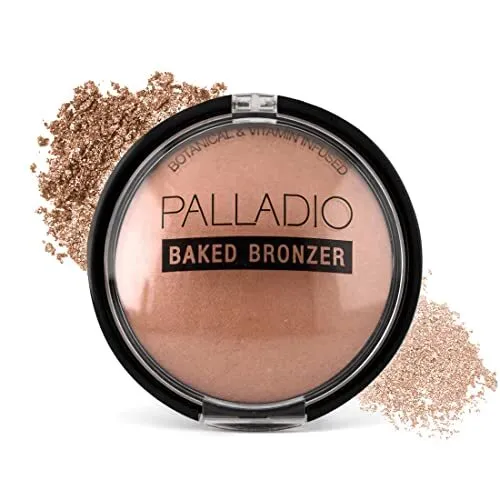 Baked Bronzer, Highly Pigmented and Easy to Blend, Shimmery Bronzed Glow, Use...