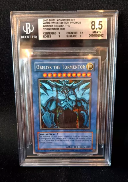 Yu-Gi-Oh! | Obelisk the Tormentor | #GBI-002 | Secret Rare | BGS 8.5