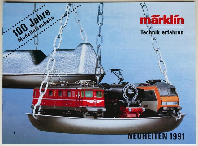 Alter Spielzeugkatalog..DRUCKFRISCH..1991.. Märklin 100 Jahre Modelleisenbahnen