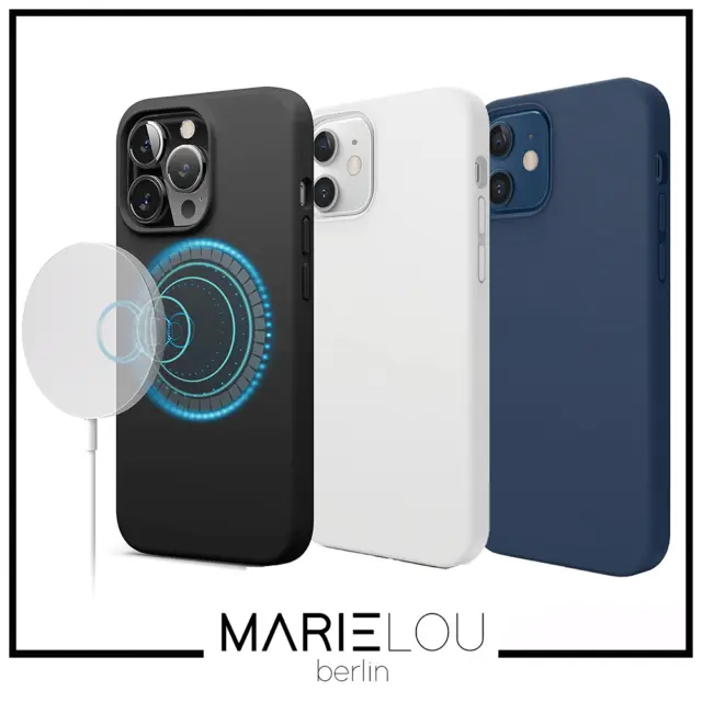 Hard Case MagSafe Hülle Apple iPhone 12 13 Pro Max Mini Silikon Magnetisch Slim