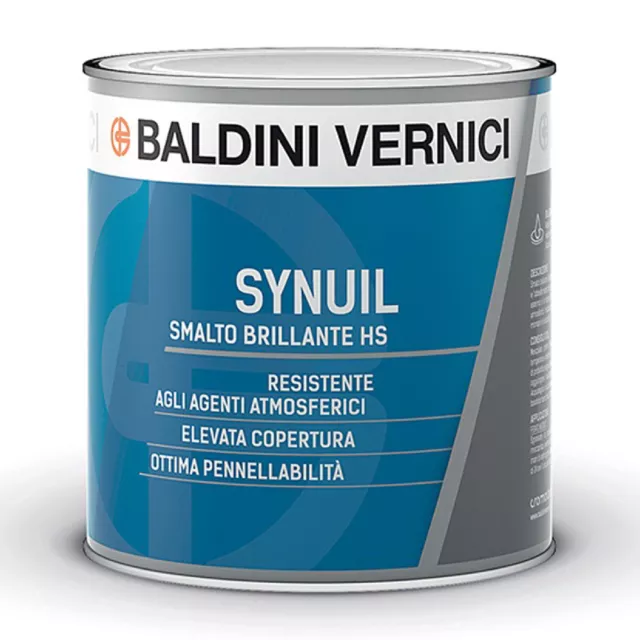 Baldini Vernici SYNUIL Smalto Brillante HS alta qualità e copertura 0,75 LT