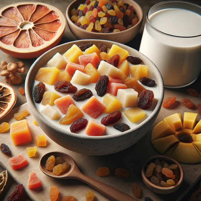 1kg MIX miscela di FRUTTA secca e disidratata naturale per la colazione sport S2
