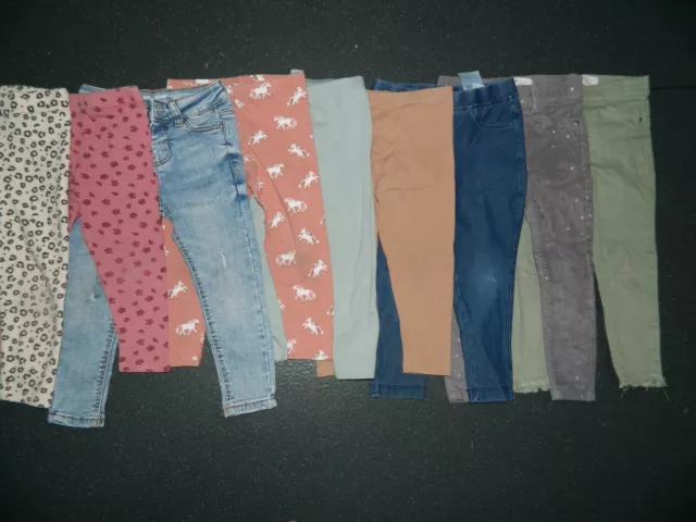 Girls Leggings Clothes Bundle age 2/3 Years Slim Fit Used Condition