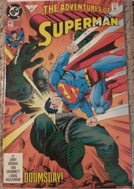 Adventures of Superman Comic Lot of 5 #497 498 499 500 WHITE SEALED 501 1993 DC 2