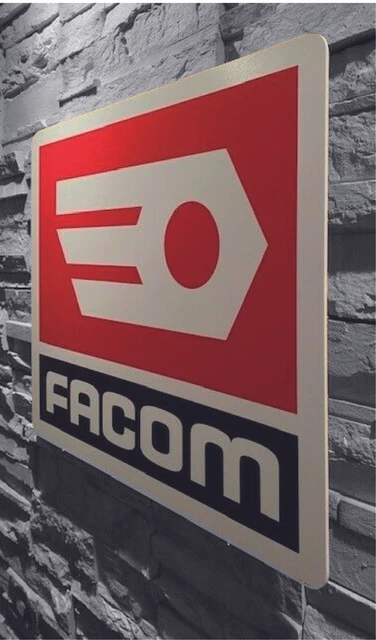 Plaque Enseigne Facom – Décoration Garage/atelier – Panneau Publicitaire PVC – Neuf – Fabriqué En France